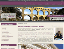 Tablet Screenshot of gaborit-avocat.com